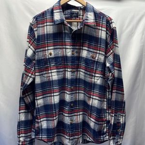 J. Crew Slim Fit Men’s Plaid Button Front Flannel Sz XL